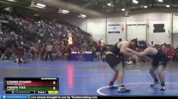 195 lbs Quarterfinals (8 Team) - Theron Cole, Ravenna vs Conner Schardt, Thayer Central