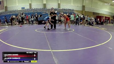 136 lbs Cons. Semi - Lilliana Banks, WI vs Allison Garbacz, IL