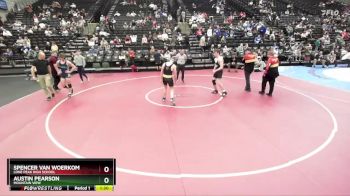153 lbs Cons. Round 1 - Spencer Van Woerkom, Lone Peak High School vs Austin Pearson, Mountain View