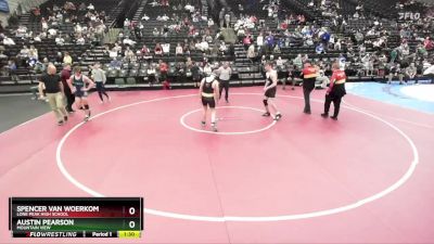 153 lbs Cons. Round 1 - Spencer Van Woerkom, Lone Peak High School vs Austin Pearson, Mountain View