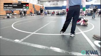 90 lbs 3rd Place - James "Tres" Gibbs, Team Guthrie Wrestling vs Ely Garrett, D3 Wrestling Cluib