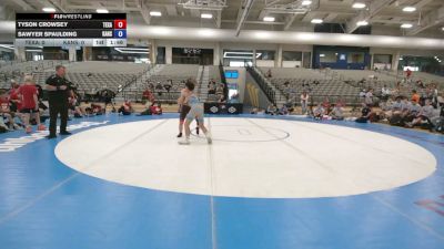 138 lbs Tyson Crowsey, Texas vs Sawyer Spaulding, Kansas