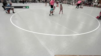 58-62 lbs Round 2 - Dalilah Fair, Mt Zion Kids WC vs Kinsley Holeman, Awa