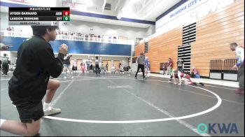 70-75 lbs Semifinal - Ayden Barnard, ARDMORE TAKEDOWN CLUB vs Landon Terhune, Standfast
