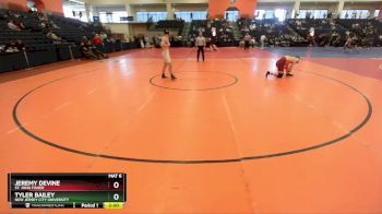 165 lbs Cons. Round 3 - Tyler Bailey, New Jersey City University vs Jeremy Devine, St. John Fisher