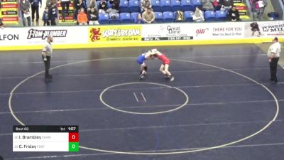 96 lbs Round Of 64 - Isaac Brambley, Chambersburg vs Carter Friday, Fort LeBoeuf