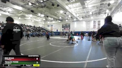 130 lbs Semifinal - Chloe Hervas, San Marcos vs Chanel Corredor, Aliso Niguel