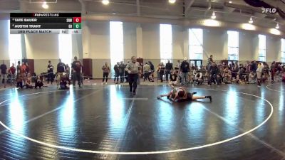 67 lbs 3rd Place Match - Austin Trant, Poquoson Athletic Association vs Tate Bauer, Staunton River Wrestling Club