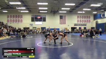 145 lbs Quarterfinal - Lucianna Miller, Solon vs Kenleigh Trumblee, Independence