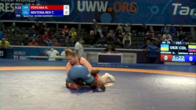 76 kg Quarterfinal - Romana Vovchak, Ukr vs Tatiana Renteria Renteria, Col
