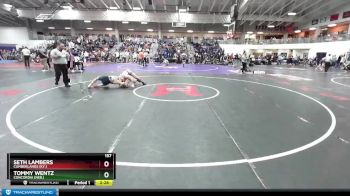 157 lbs Cons. Round 3 - Tommy Wentz, Concordia (Neb.) vs Seth Lambers, Cumberlands (Ky.)