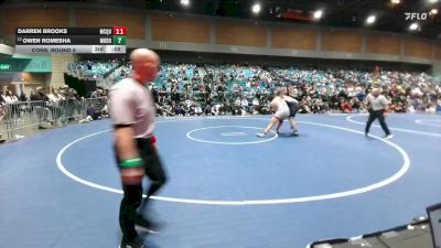 285 lbs 5th Place Match - Xavier Glover, Wooster vs Elijah Gustavson, Spanish Springs