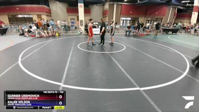 110 lbs Round 5 - Gunner Uremovich, Spring Klein Wrestling Club vs Kaleb Wilson, Amped Wrestling Club