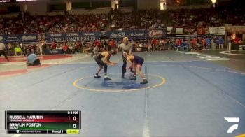 D 2 106 lbs Champ. Round 1 - Braylin Poston, Brusly vs Russell Maturin, Teurlings Catholic