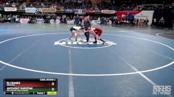 130 lbs Cons. Round 2 - Eli Banks, Houston vs Anthony Kapotak, Dillingham High School