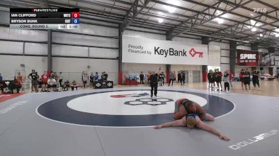 125 kg Cons. Round 5 - Ian Clifford, Warrior Regional Training Center vs Bryson Buhk, Southern Illinois Regional Training Center