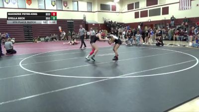 JV-13 lbs 5th Place Match - Makinzee Petre-King, Benton Community vs Stella Beck, Solon