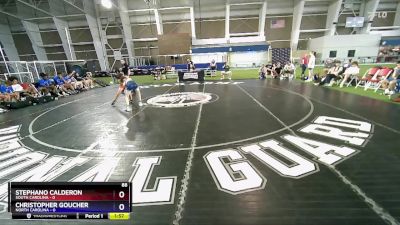 88 lbs Round 5 (6 Team) - Stephano Calderon, South Carolina vs Christopher Goucher, North Carolina