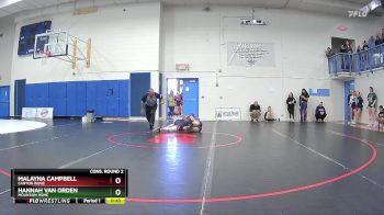 120 lbs Cons. Round 2 - Malayna Campbell, Canyon Ridge vs Hannah Van Orden, Mountain Home