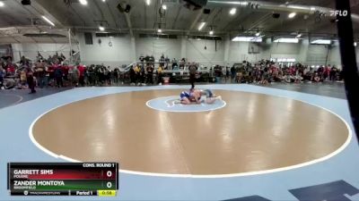 132 lbs Cons. Round 1 - Garrett Sims, Poudre vs Zander Montoya, Broomfield