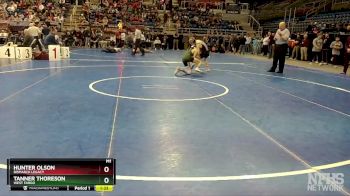 127 lbs Champ. Round 1 - Hunter Olson, Bismarck Legacy vs Tanner Thoreson, West Fargo