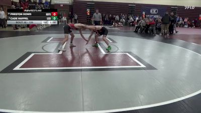 126 lbs Round 1 - Cade Happel, Lisbon vs Preston Dowd, North Polk