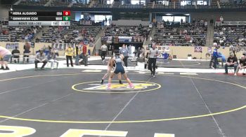 107 lbs Quarterfinal - Genevieve Cox, Woodford County vs Hera Alojado, Central Hardin