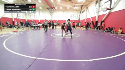 125 lbs Cons. Semi - Jesse Hernandez, Cerritos College vs Nathan Kaiser, Lemoore College
