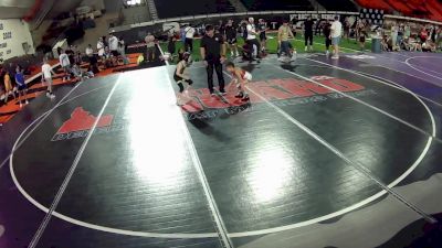 56-59 lbs Champ. Round 2 - Titan Petersen, Idaho vs Tytan Turner, Utah