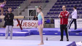 Quinn Skrupa (CAN) Floor Tumbling, Training Day 2 - 2018 City of Jesolo Trophy