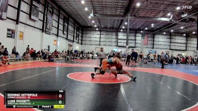 190 lbs Round 3 (4 Team) - Dominic Hittepole, COMBAT ATHLETICS vs Luke Padgett, WRESTLING WAREHOUSE