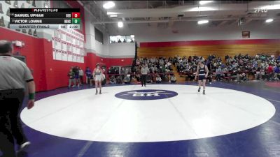 113 lbs Quarterfinal - Samuel Upham, Bedford vs Victor Lomme, Hollis Brookline