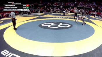 D1-113 lbs Quarterfinal - Lincoln Rohr, Mass. Perry vs Tommy Wurster, Dub. Coffman