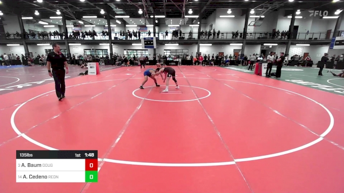 135 Lbs Consi Of 4 - Aidan Baum, Doughboy Vs Adan Cedeno, Rednose ...