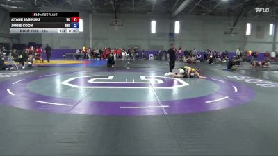 124 lbs Champ. Round 1 - Ayane Jasinski, Wartburg vs Jamie Cook, Northern Michigan University