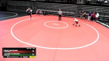 123 lbs Quarterfinal - Isaac Bachman, Lone Peak vs Hayden Schramm, Riverton