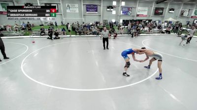 Junior Boys - 126 lbs Champ. Round 3 - Gage Spurgeon, Sebolt Wrestling Academy vs Sebastian Serrano, Mustang Wrestling Club