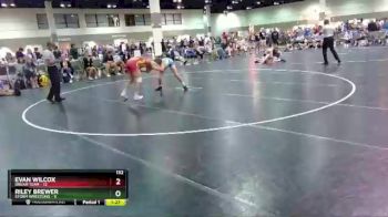 132 lbs Round 2 (6 Team) - Riley Brewer, Storm Wrestling vs Evan Wilcox, Dream Team