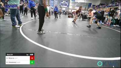 170 lbs Rr Rnd 1 - Hadrian Moore, Standfast vs Hayden Gasaway, Harrah Little League Wrestling