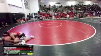113 lbs Semifinal - Adonias Cantu, Eaglecrest A vs JohnPaul Espinoza, Central - Grand Junction