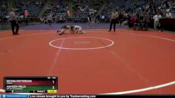 5A - 132 lbs Semifinal - Hayden Mills, OP-BV Southwest vs Keton Patterson, Maize