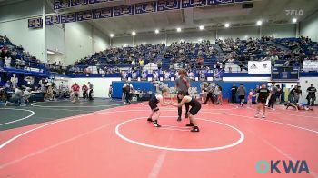 90 lbs 3rd Place - Romeo Wynn, El Reno Wrestling Club vs Brantley Starks, Tecumseh Youth Wrestling