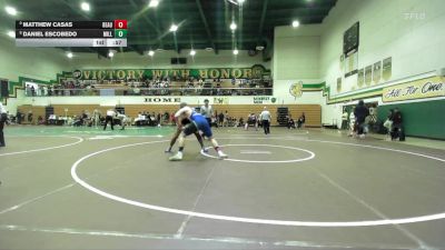 215 lbs Cons. Semi - Matthew Casas, Beaumont vs Daniel Escobedo, Millikan