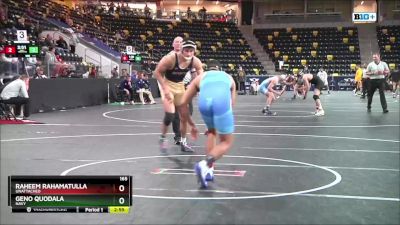 165 lbs Cons. Round 1 - Raheem Rahamatulla, Unattached vs Geno Quodala, Navy