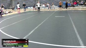 105 lbs Round 1 (10 Team) - Dillinger Collins, Machine Shed vs Mahmoud Elbardicy, Legend Wrestling
