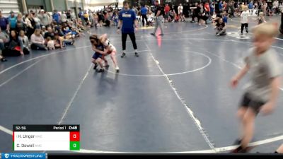 52-56 lbs Semifinal - Harvin Unger, Yuma vs Clayton Dowell, Republic Co Wrestling Club