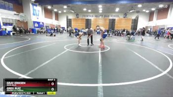 138 lbs Champ. Round 1 - Gray Eriksen, Dana Hills vs Greg Ruiz, Sonora (La Habra)