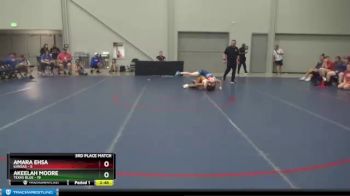 106 lbs Placement Matches (8 Team) - Amara Ehsa, Kansas vs Akeelah Moore, Texas Blue