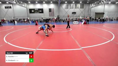 170 lbs Round Of 16 - Sawyer Ayotte, Metrowest United vs Austin Brabant, K-bay