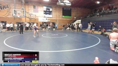 108 lbs Round 5 - Bentley Maddox, Brothers Of Steel vs Madden Hernandez, Sublime Wrestling Academy